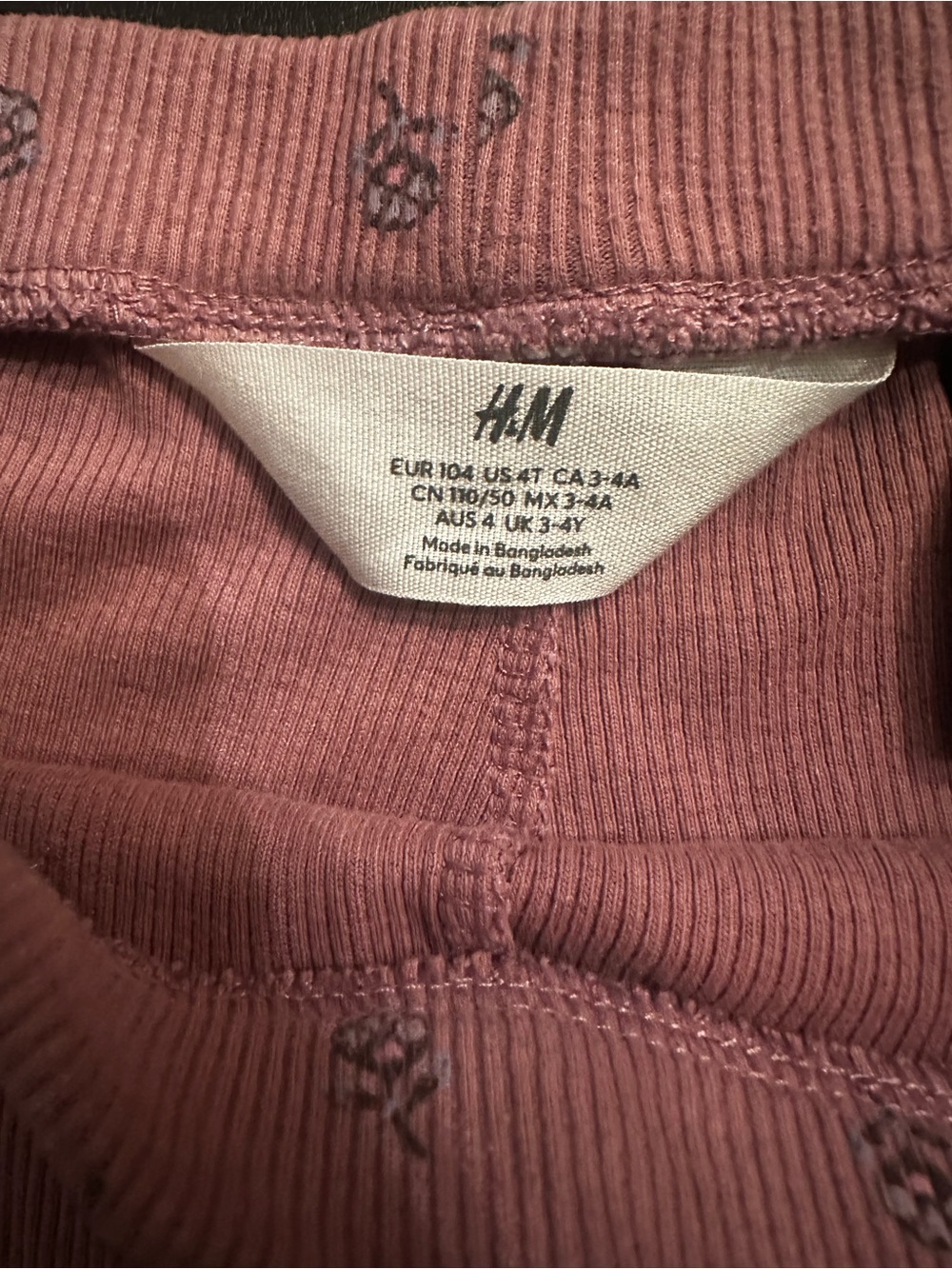 H&M Ribbed Floral Set - Picture 3 of 4